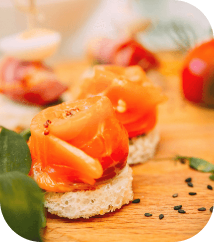 gourmet restaurant menu starters