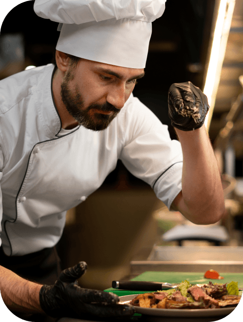 gourmet restaurant about chef